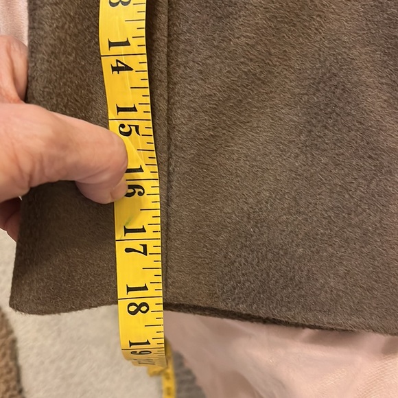 Weekend Max Mara 2  button (side to side)front tie belt/ coat color cocoa - Picture 15 of 16